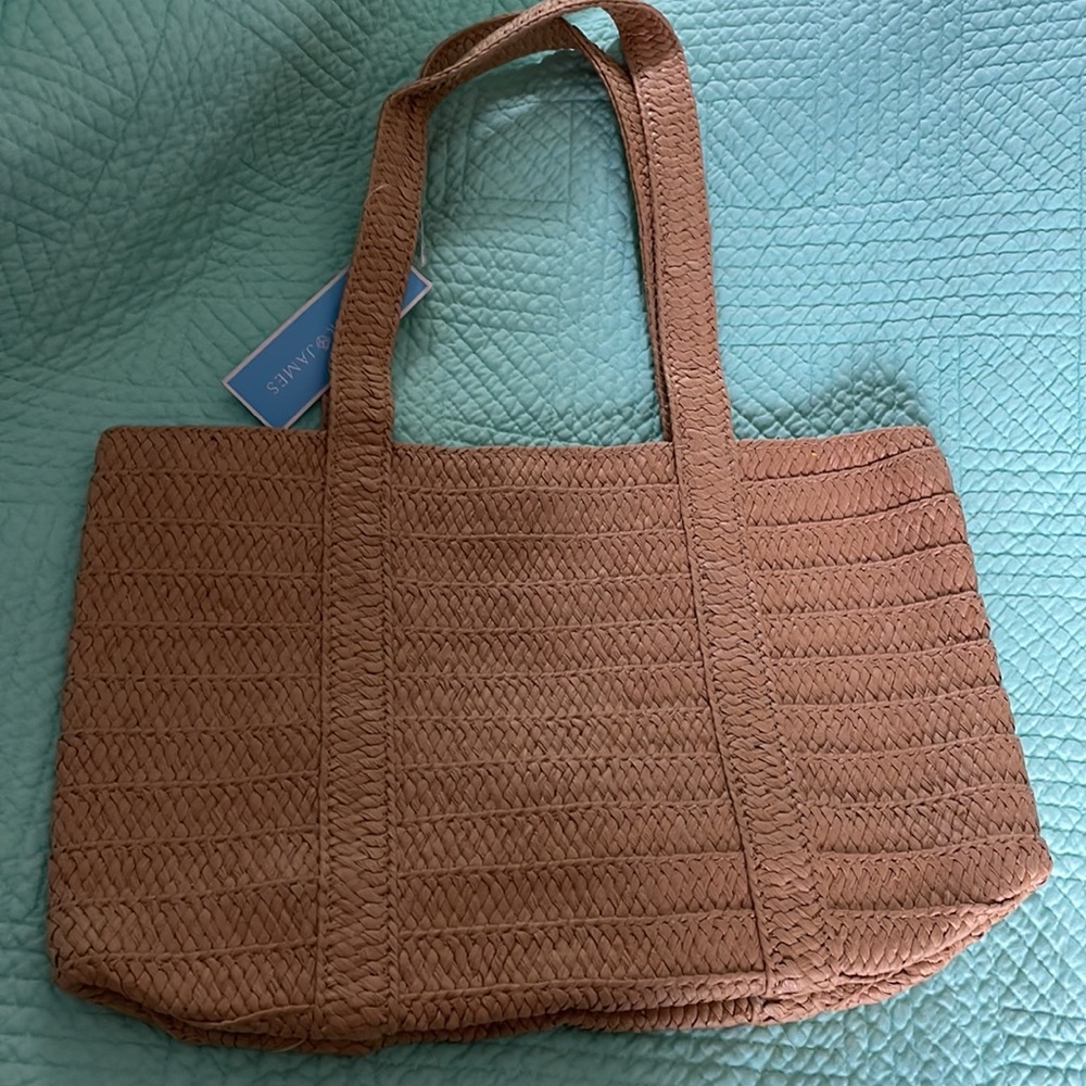 Draper James Straw Handbag